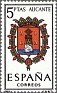 Spain 1962 Coats 5 Ptas Multicolor Edifil 1408. España 1408. Uploaded by susofe